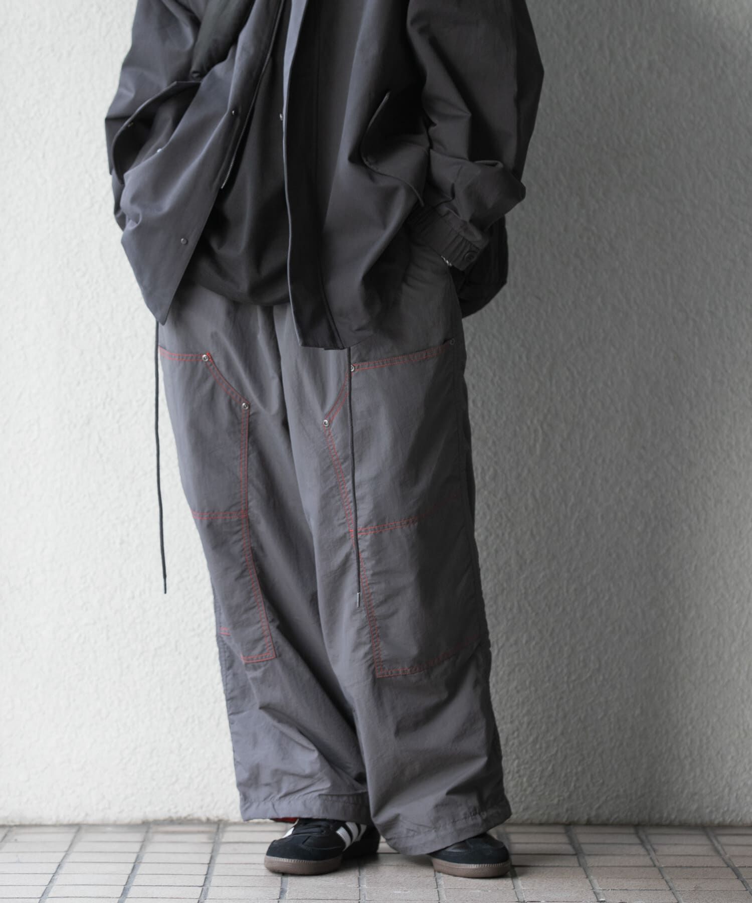 SENSE OF PLACE by URBAN RESEARCH「ツートーンダブルニーパンツ」|その他|チャコールグレー