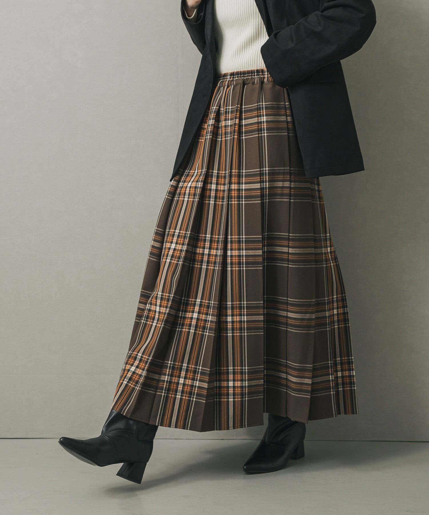 SENSE OF PLACE by URBAN RESEARCH「チェックプリーツスカート」|スカート|