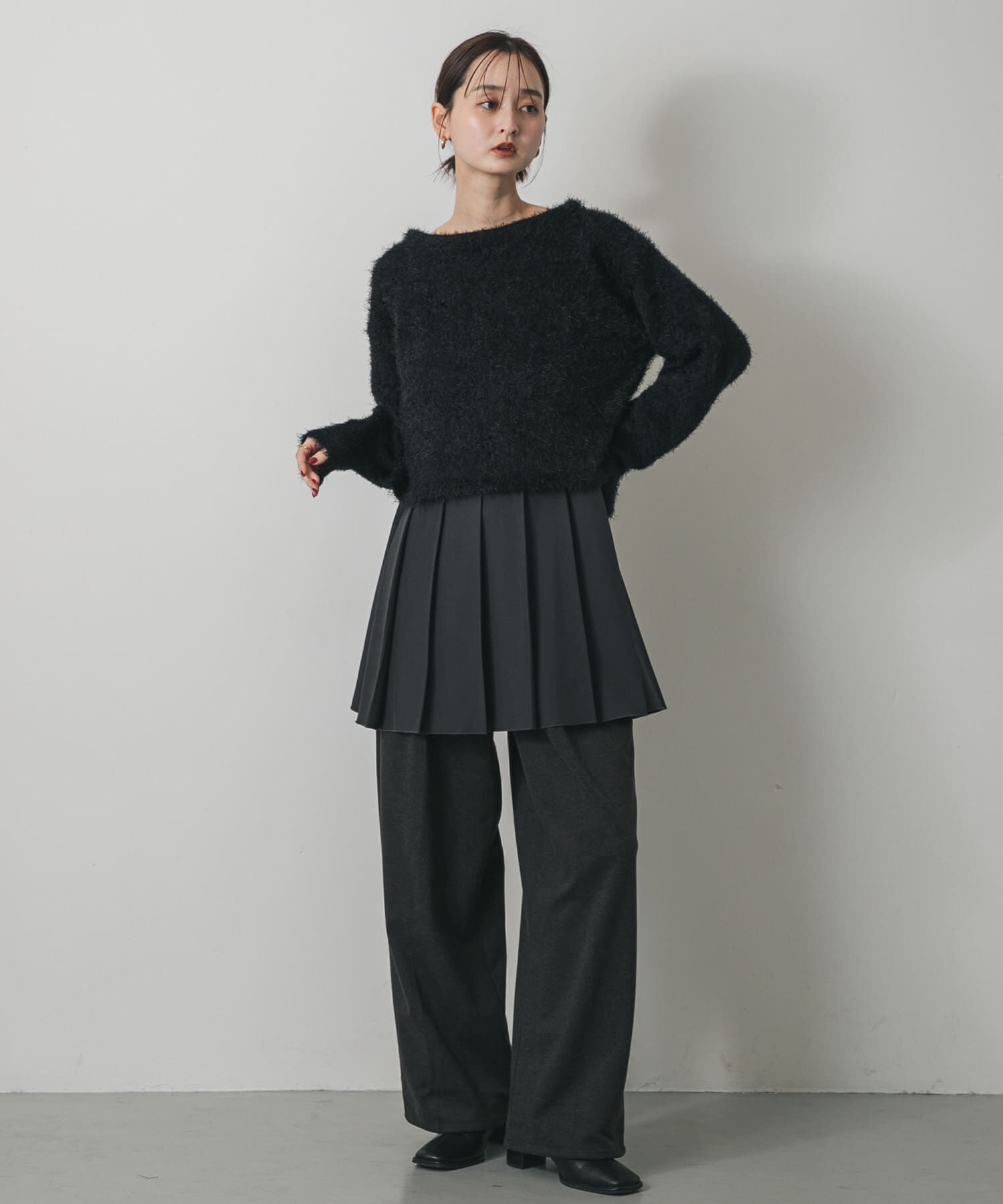 SENSE OF PLACE by URBAN RESEARCH「クロップドシャギーセーター」|ニット・セーター|