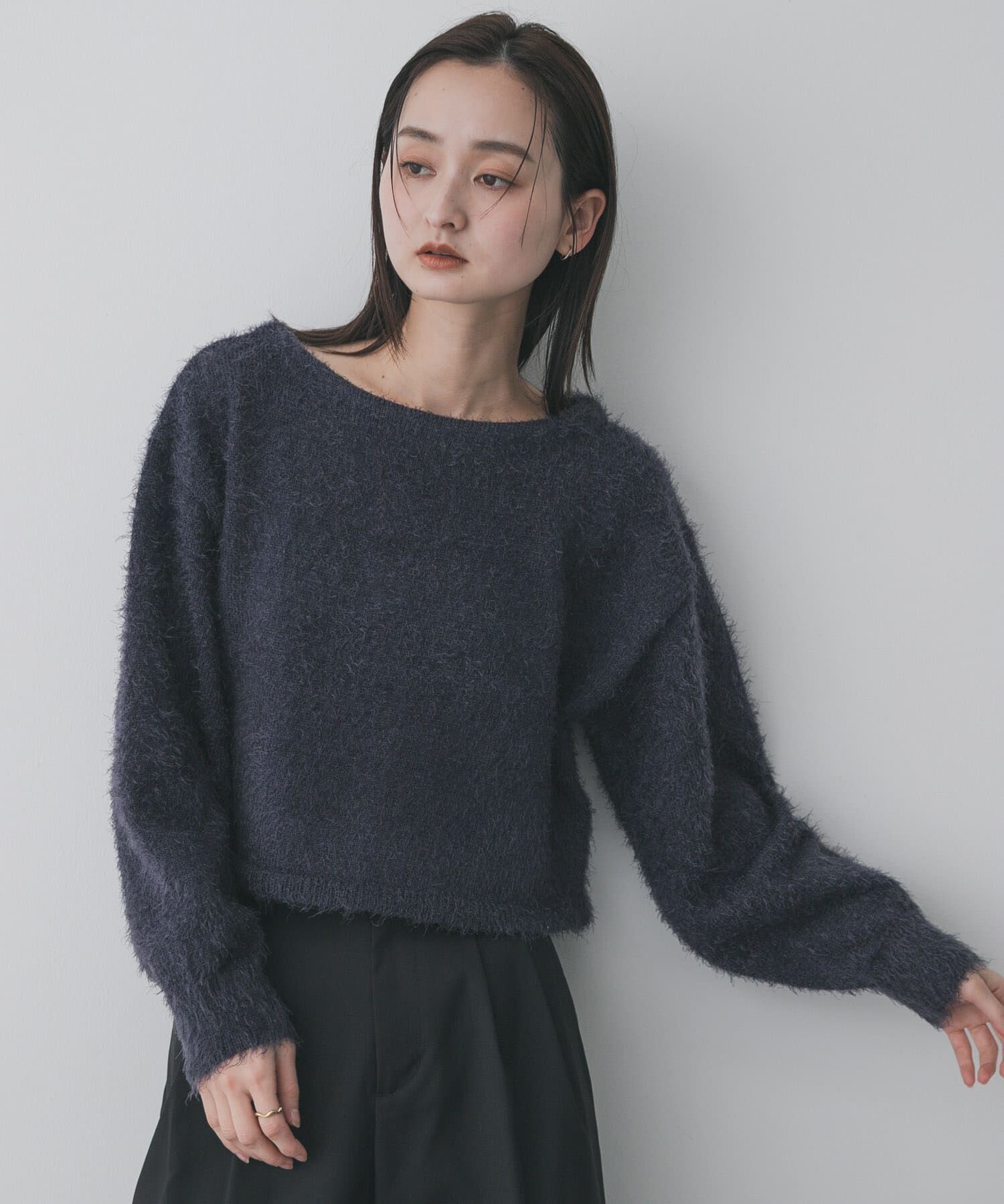 SENSE OF PLACE by URBAN RESEARCH「クロップドシャギーセーター」|ニット・セーター|