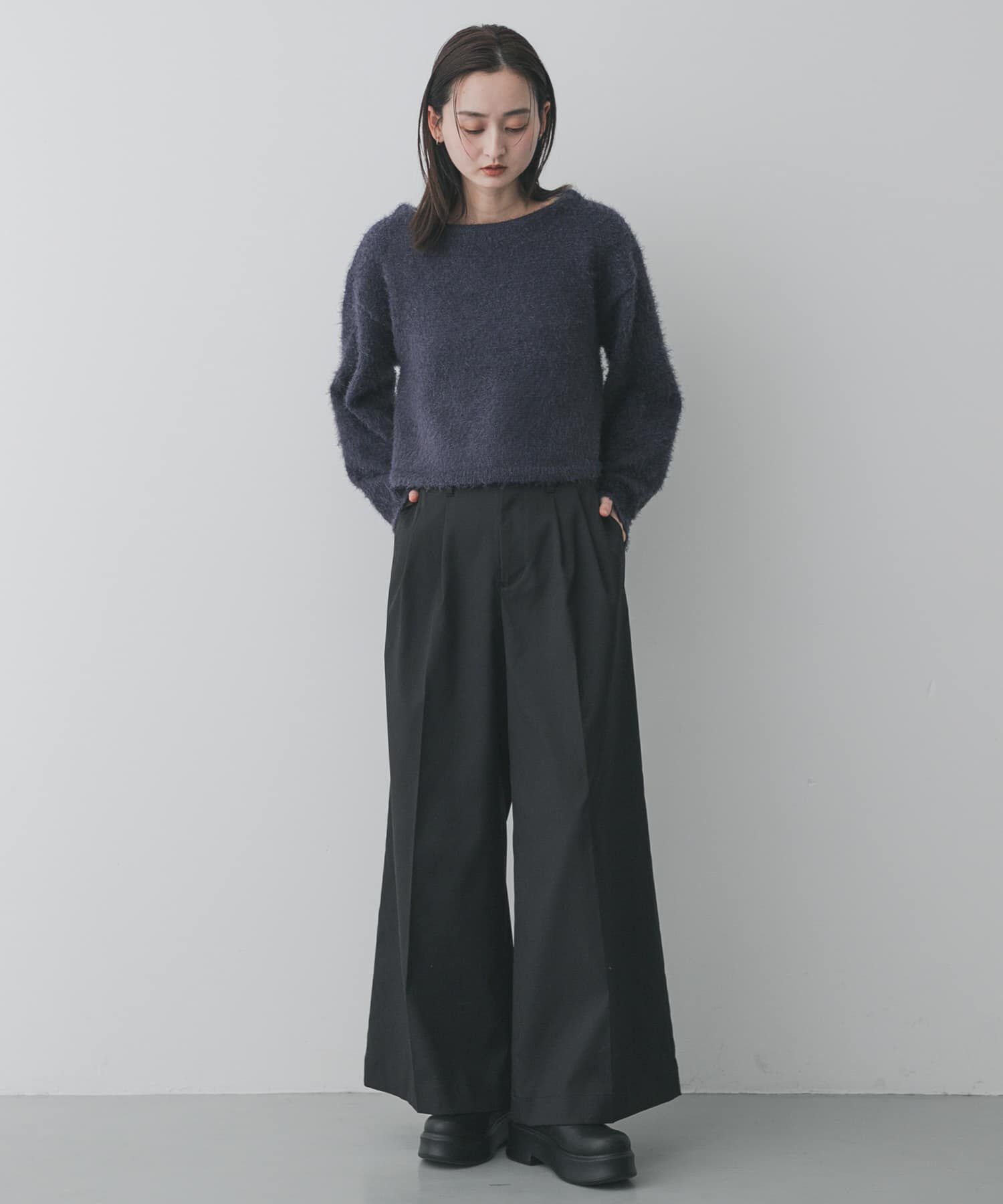 SENSE OF PLACE by URBAN RESEARCH「クロップドシャギーセーター」|ニット・セーター|