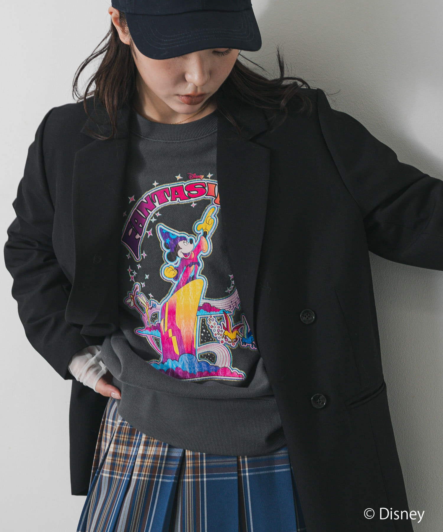 SENSE OF PLACE by URBAN RESEARCH「『別注』FANTASIA/スウェット」|スウェット・ジャージ|チャコールグレー