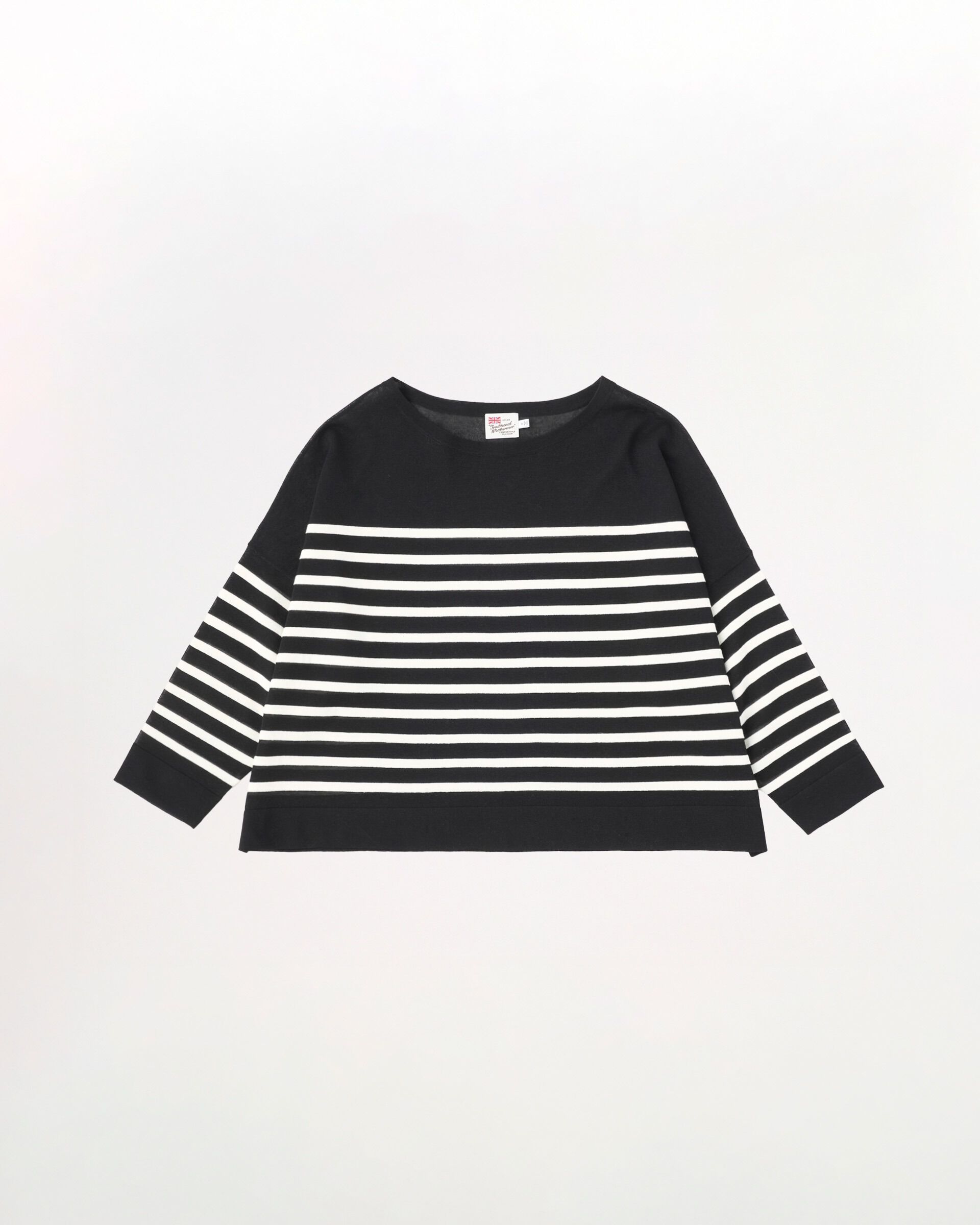 Traditional Weatherwear「LYNE KNIT SHEER」|ニット・セーター|ﾌﾞﾗｯｸ&times;ﾐﾙｸ