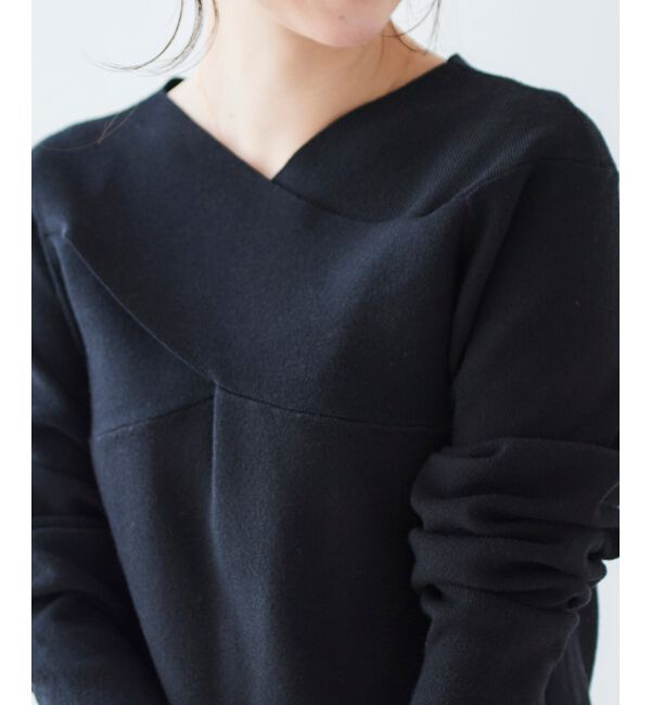 le.coeur blanc「クロスデザインニットプルオーバー」|ニット・セーター|