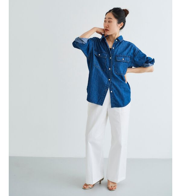 le.coeur blanc「《手洗い可能》マリンワイドパンツ」|その他|