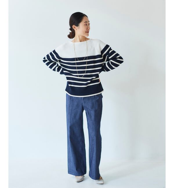 le.coeur blanc「《手洗い可能》マリンワイドパンツ」|その他|