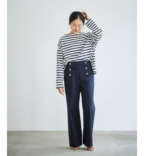 le.coeur blanc「《手洗い可能》マリンワイドパンツ」|その他|