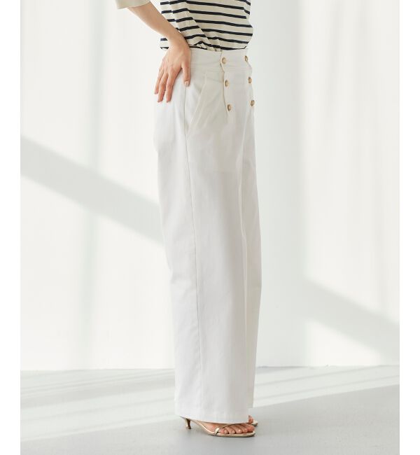 le.coeur blanc「《手洗い可能》マリンワイドパンツ」|その他|