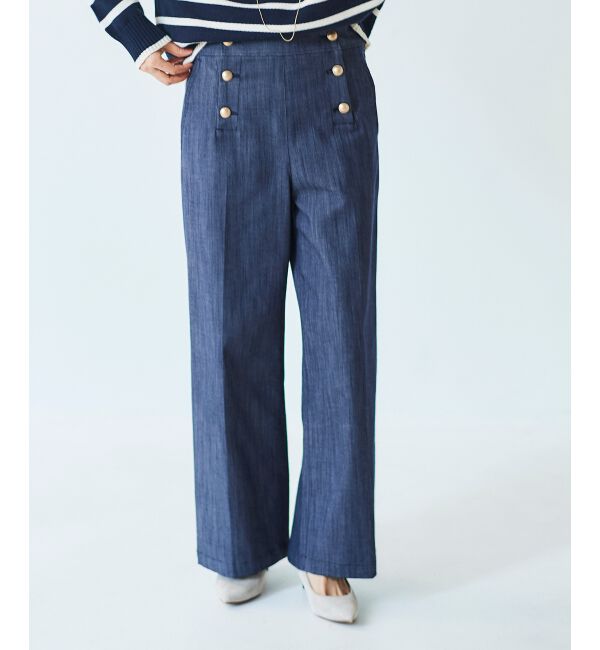 le.coeur blanc「《手洗い可能》マリンワイドパンツ」|その他|