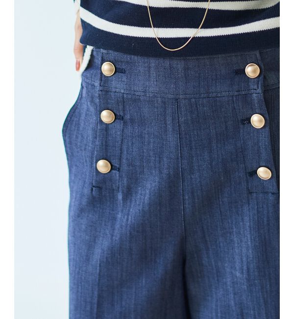 le.coeur blanc「《手洗い可能》マリンワイドパンツ」|その他|