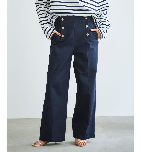 le.coeur blanc「《手洗い可能》マリンワイドパンツ」|その他|