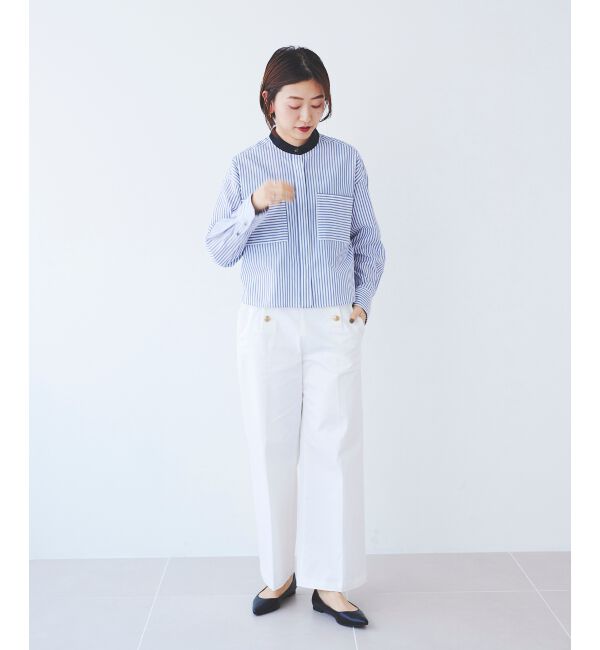 le.coeur blanc「《手洗い可能》マリンワイドパンツ」|その他|