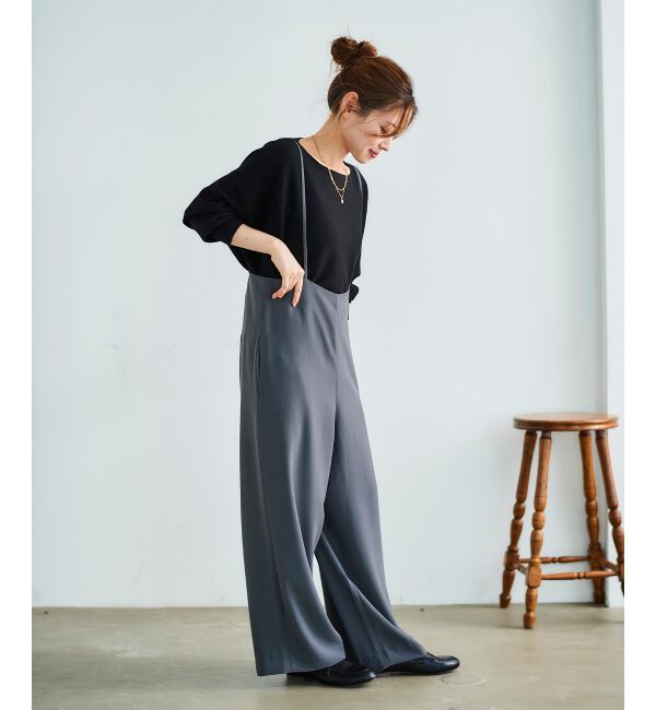 le.coeur blanc「《WEB限定アイテム》ハイウエストワイドキャミサロペット」|その他|