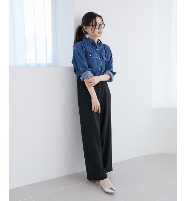 le.coeur blanc「《WEB限定アイテム》ハイウエストワイドキャミサロペット」|その他|