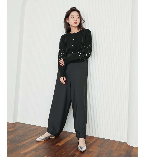 le.coeur blanc「《WEB限定アイテム》ハイウエストワイドキャミサロペット」|その他|