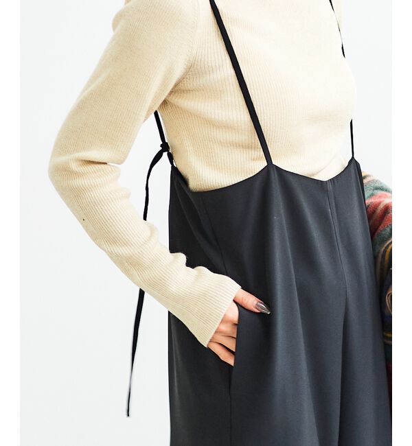 le.coeur blanc「《WEB限定アイテム》ハイウエストワイドキャミサロペット」|その他|