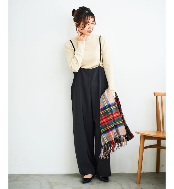 le.coeur blanc「《WEB限定アイテム》ハイウエストワイドキャミサロペット」|その他|