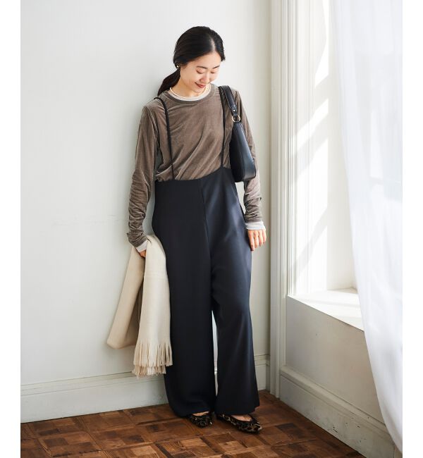 le.coeur blanc「《WEB限定アイテム》ハイウエストワイドキャミサロペット」|その他|