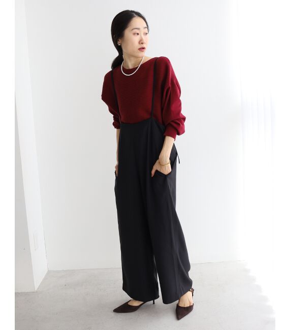 le.coeur blanc「《WEB限定アイテム》ハイウエストワイドキャミサロペット」|その他|