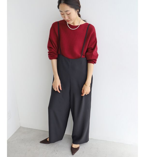 le.coeur blanc「《WEB限定アイテム》ハイウエストワイドキャミサロペット」|その他|