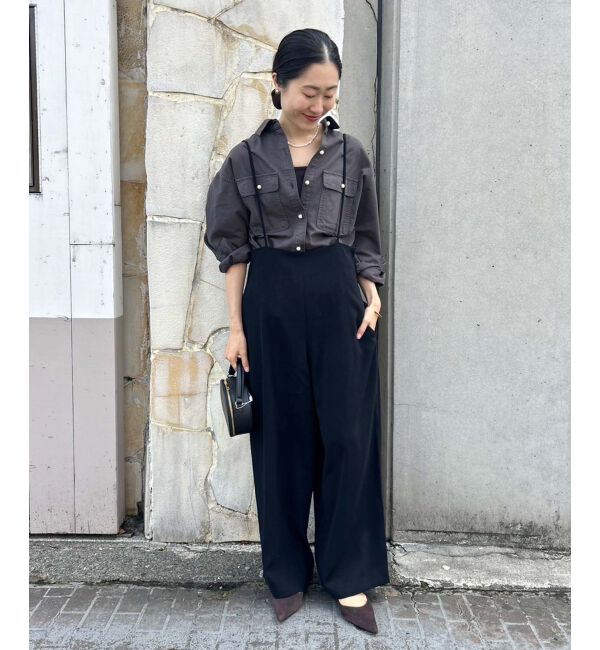 le.coeur blanc「《WEB限定アイテム》ハイウエストワイドキャミサロペット」|その他|