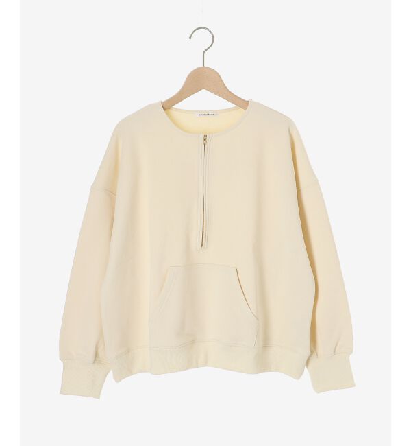  「ハーフジップノーカラースウェット」|スウェット・ジャージ|