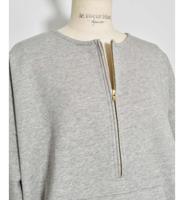  「ハーフジップノーカラースウェット」|スウェット・ジャージ|