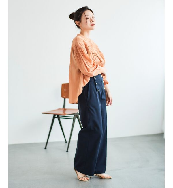 le.coeur blanc「《スタイルアップ効果抜群》ツイルストレッチマリンパンツ」|その他|