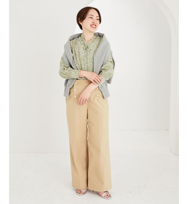 le.coeur blanc「《スタイルアップ効果抜群》ツイルストレッチマリンパンツ」|その他|