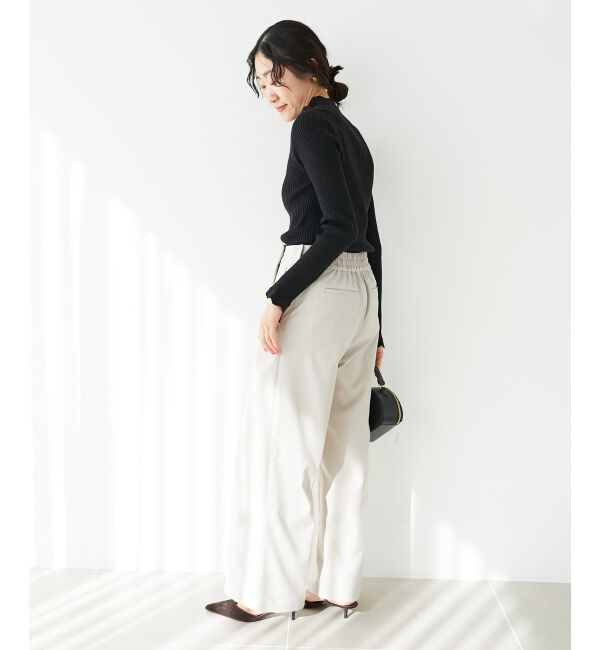 le.coeur blanc「《スタイルアップ効果抜群》ツイルストレッチマリンパンツ」|その他|
