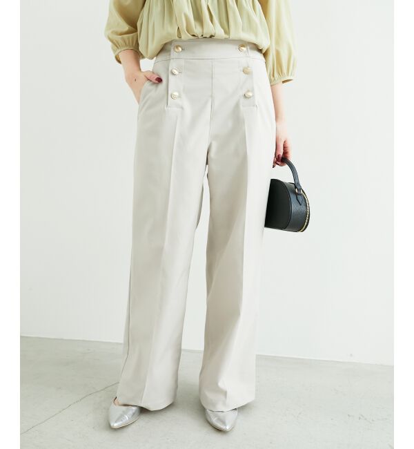 le.coeur blanc「《スタイルアップ効果抜群》ツイルストレッチマリンパンツ」|その他|