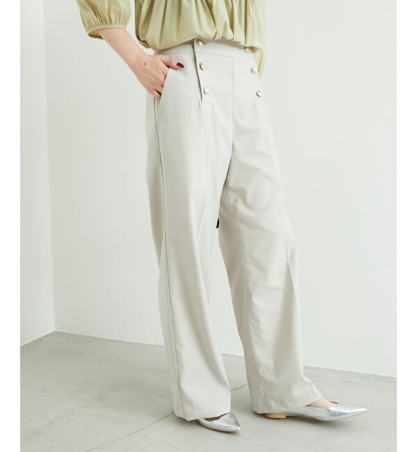 le.coeur blanc「《スタイルアップ効果抜群》ツイルストレッチマリンパンツ」|その他|