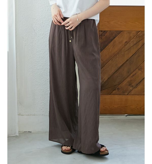  「リネンライクシアーボイルイージーパンツ」|その他|