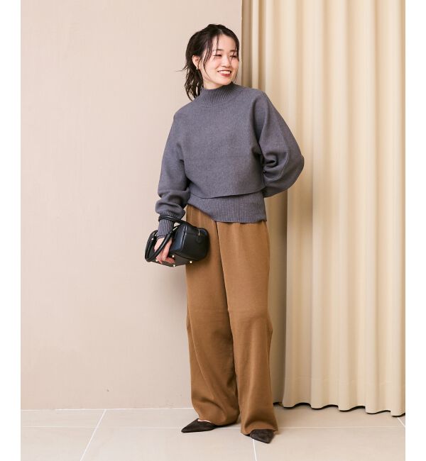  「《WEB限定アイテム》スムースニットイージーパンツ」|その他|