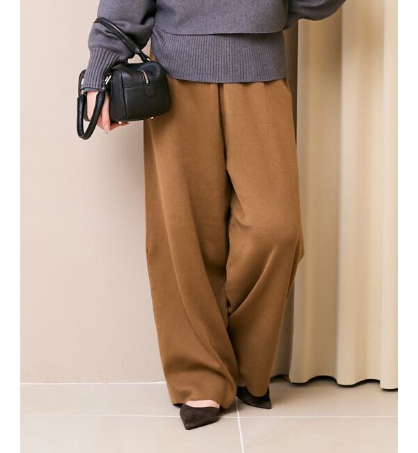  「《WEB限定アイテム》スムースニットイージーパンツ」|その他|