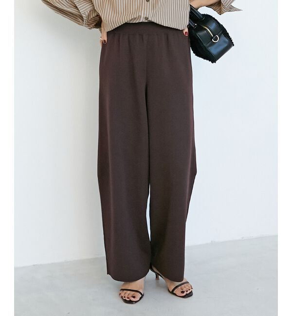  「《WEB限定アイテム》スムースニットイージーパンツ」|その他|