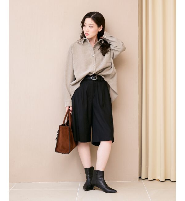  「タックデザインハーフパンツ」|その他|