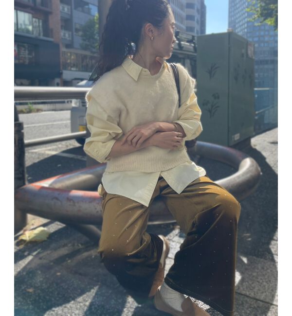  「《WEB限定アイテム》グリッタードットベロアイージーパンツ」|その他|