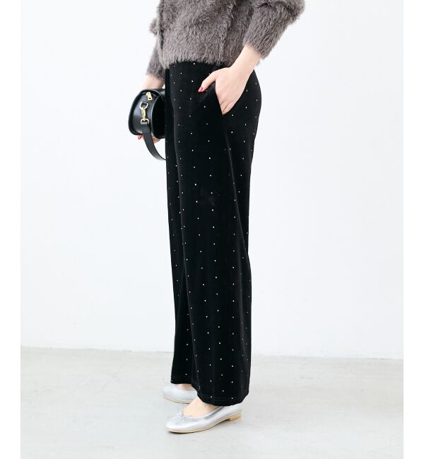  「《WEB限定アイテム》グリッタードットベロアイージーパンツ」|その他|