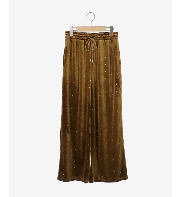  「《WEB限定アイテム》グリッタードットベロアイージーパンツ」|その他|