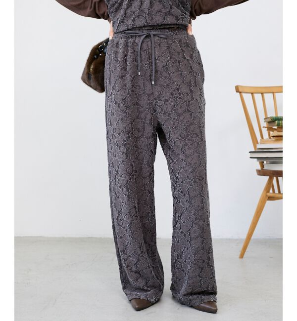  「《WEB限定アイテム》起毛レースイージーパンツ」|その他|