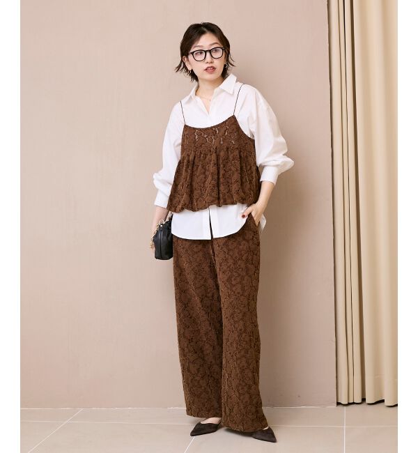  「《WEB限定アイテム》起毛レースイージーパンツ」|その他|