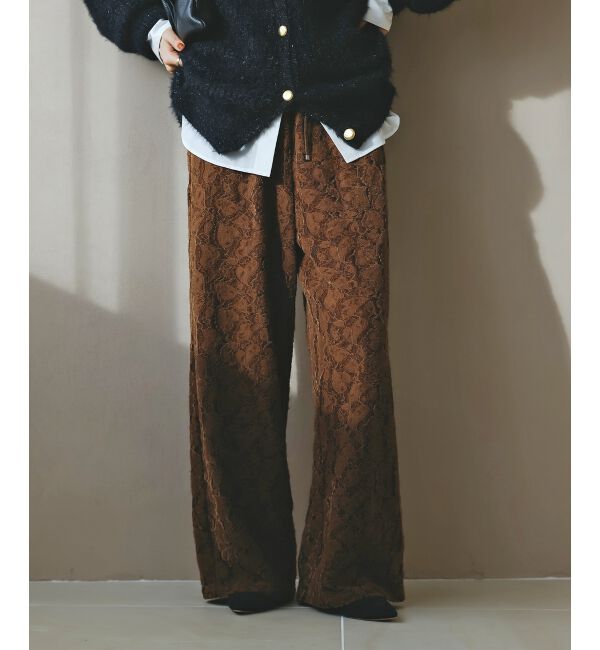  「《WEB限定アイテム》起毛レースイージーパンツ」|その他|
