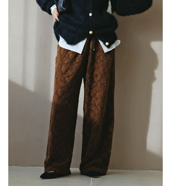  「《WEB限定アイテム》起毛レースイージーパンツ」|その他|