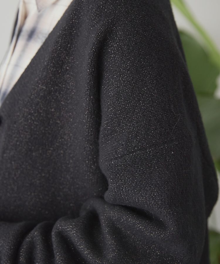 AMERICAN HOLIC「Vネックラメニットカーディガン」|カーディガン|