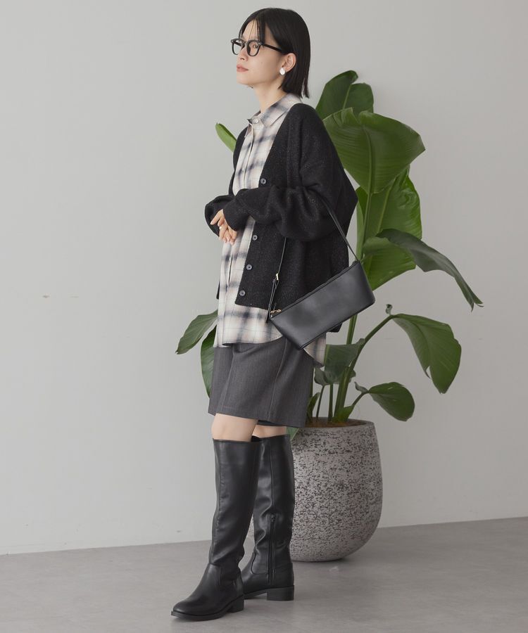 AMERICAN HOLIC「Vネックラメニットカーディガン」|カーディガン|