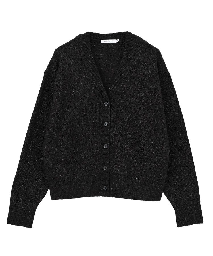AMERICAN HOLIC「Vネックラメニットカーディガン」|カーディガン|