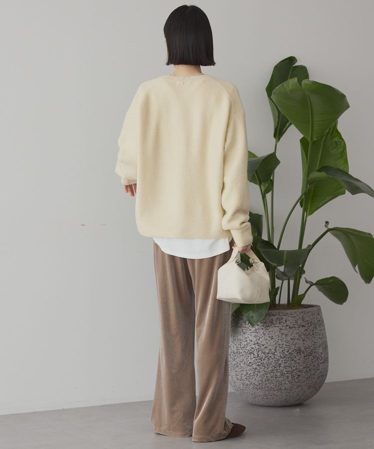 AMERICAN HOLIC「Vネックラメニットカーディガン」|カーディガン|