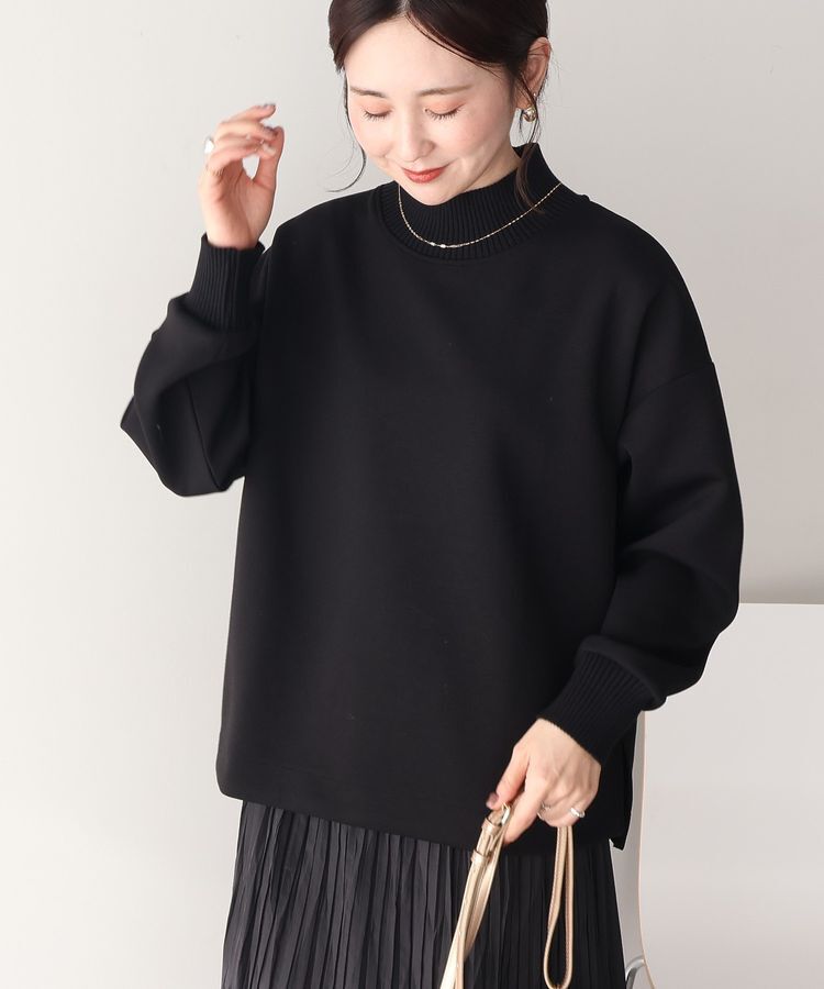 AMERICAN HOLIC「ハイネックリブポンチプルオーバー」|スウェット・ジャージ|Black