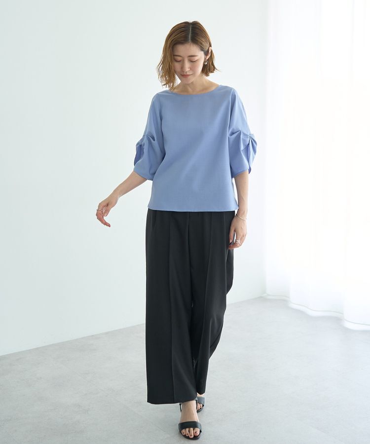 YECCA VECCA「リネンライクシャイニーツイルパンツ」|その他|